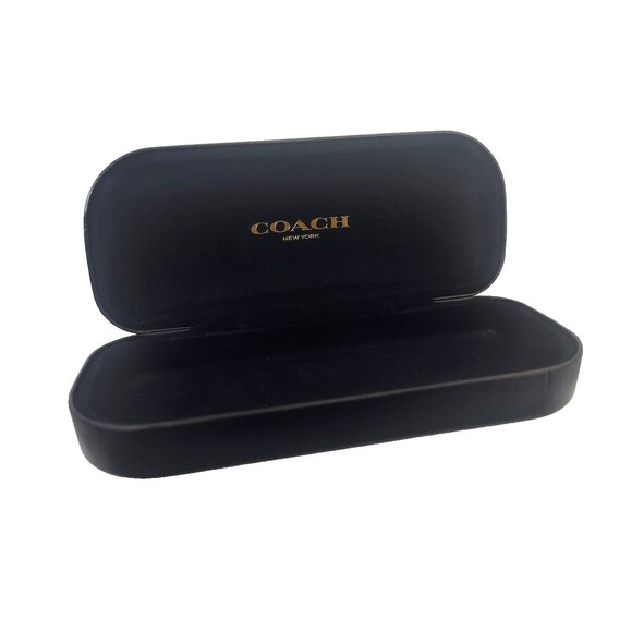 COACH Black Case AUTHENTIC Clamshell Eyewear EYEGLASSES Reading GLASSES Empty - Picture 1 of 6